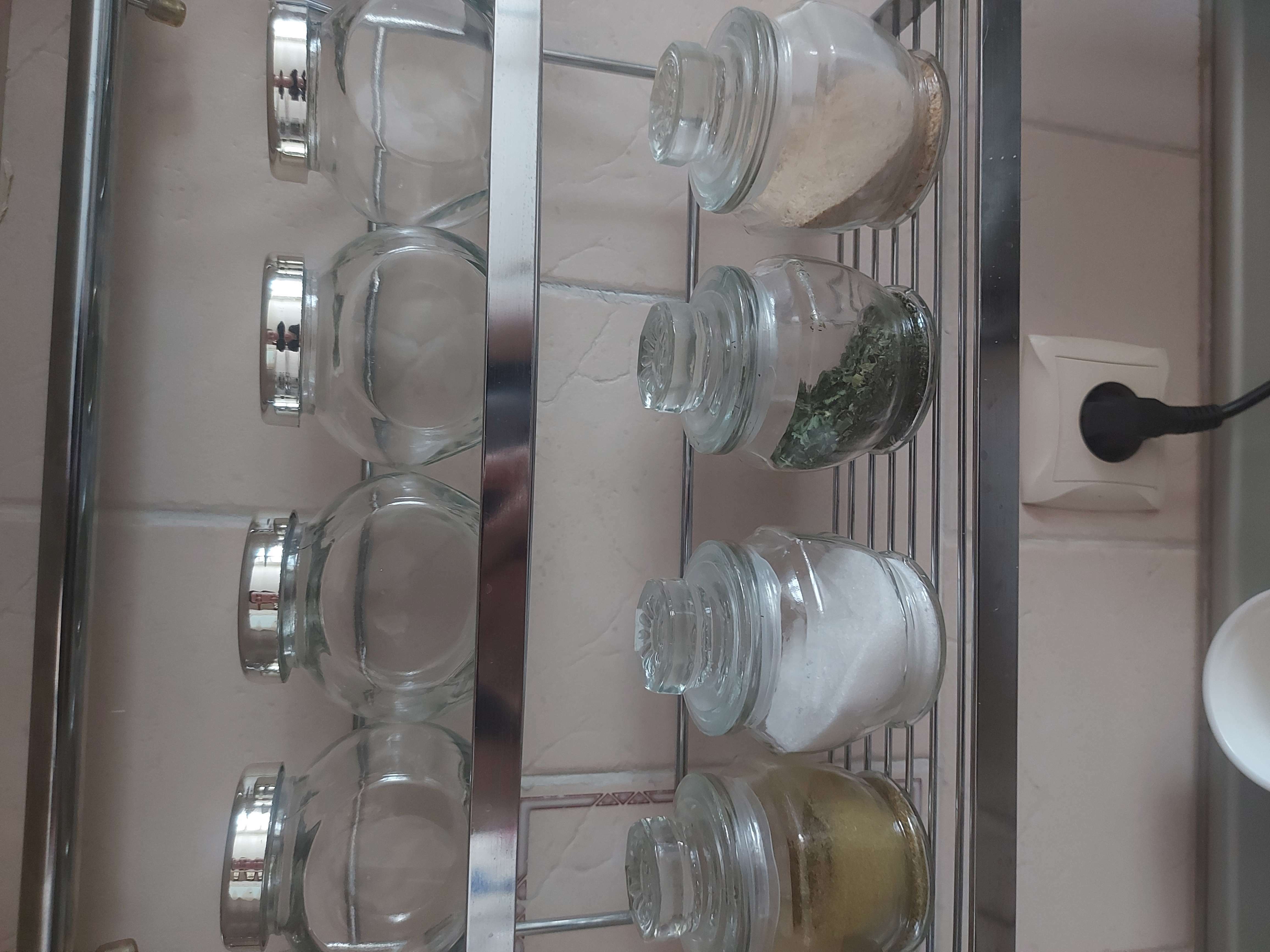 Фотография покупателя товара Набор банок стеклянных для сыпучих продуктов «Блеск», 200 мл, 4 шт