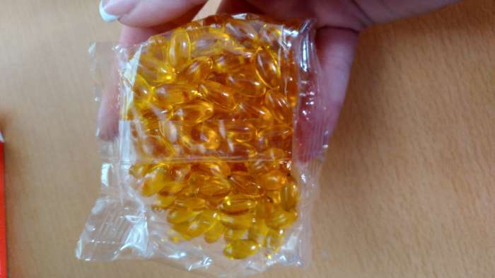 Фотография покупателя товара Омега-3 льняное масло с витамином Е Vitamuno для взрослых, 100 капсул по 350 мг