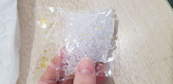 Фотография покупателя товара Бусины для творчества пластик "Кристалл с гранями фуксия" набор 20 гр 0,4х0,6х0,6 см - Фото 5