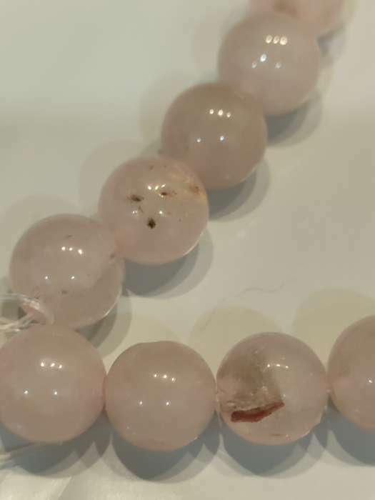 Фотография покупателя товара Бусины на нити шар №8 "Кварц розовый", 46 бусин, +/-39см - Фото 6