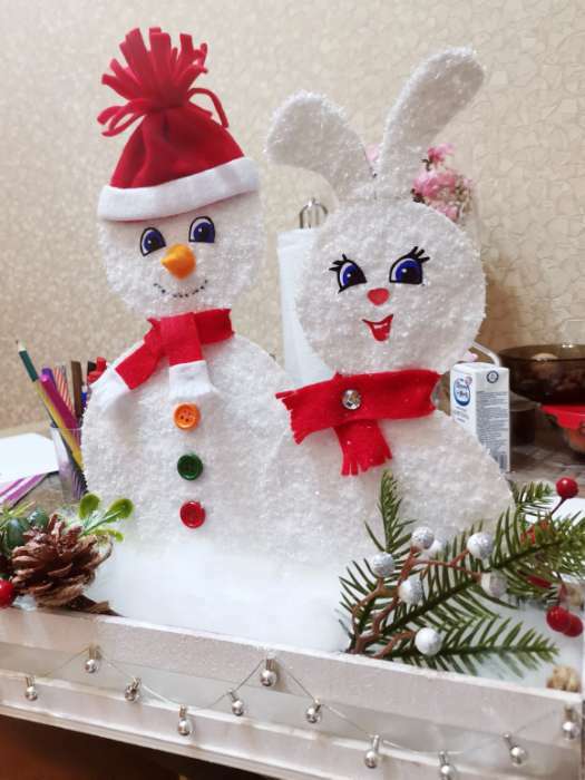 Фотография покупателя товара Снег искусственный сыпучий для декора «Мягкий с блёстками» 50 г