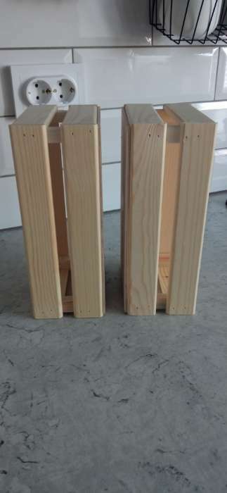 Фотография покупателя товара Кашпо деревянное 24.5×13.5×9 см "Двушка Лайт", двухреечное, натуральный Дарим Красиво - Фото 15