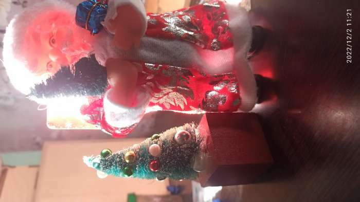 Фотография покупателя товара Дед Мороз "Длинная шуба, с ёлкой" 17 см - Фото 1