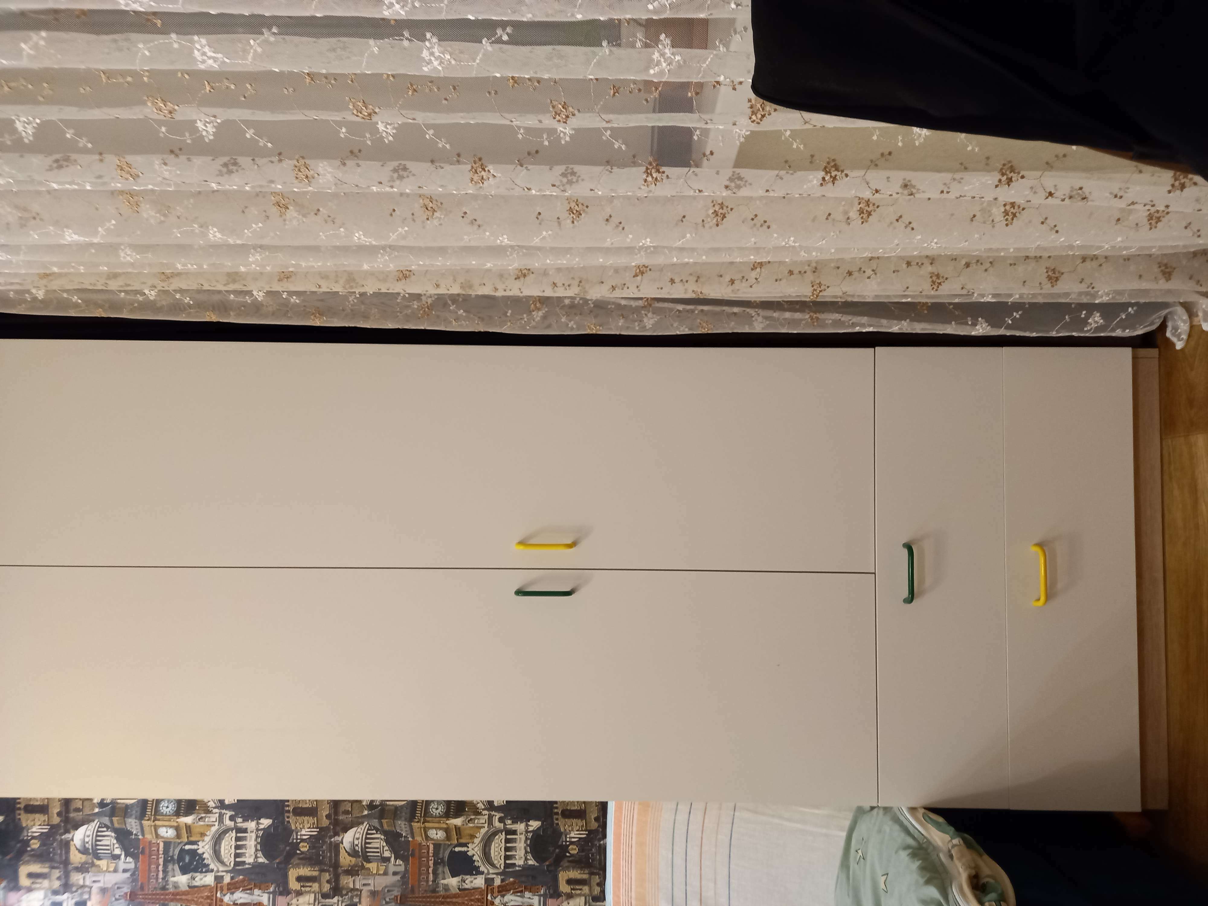 Фотография покупателя товара Шкаф 2-х дверный с ящиками «Стайл», 800 × 550 × 2110 мм, цвет дуб сонома / белый - Фото 1