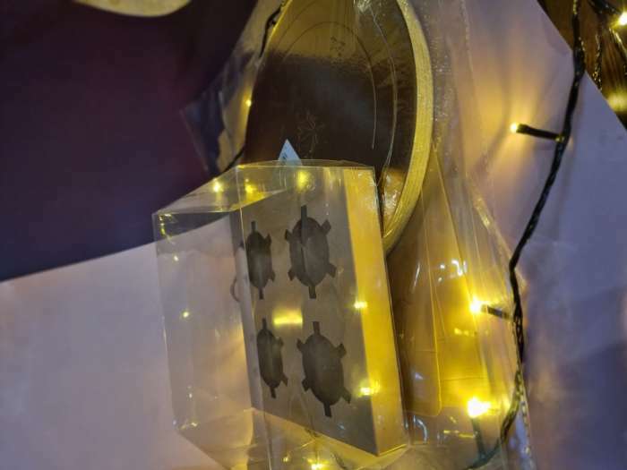 Фотография покупателя товара Подложка усиленная 23 см, золото-жемчуг, 3,2 мм - Фото 4