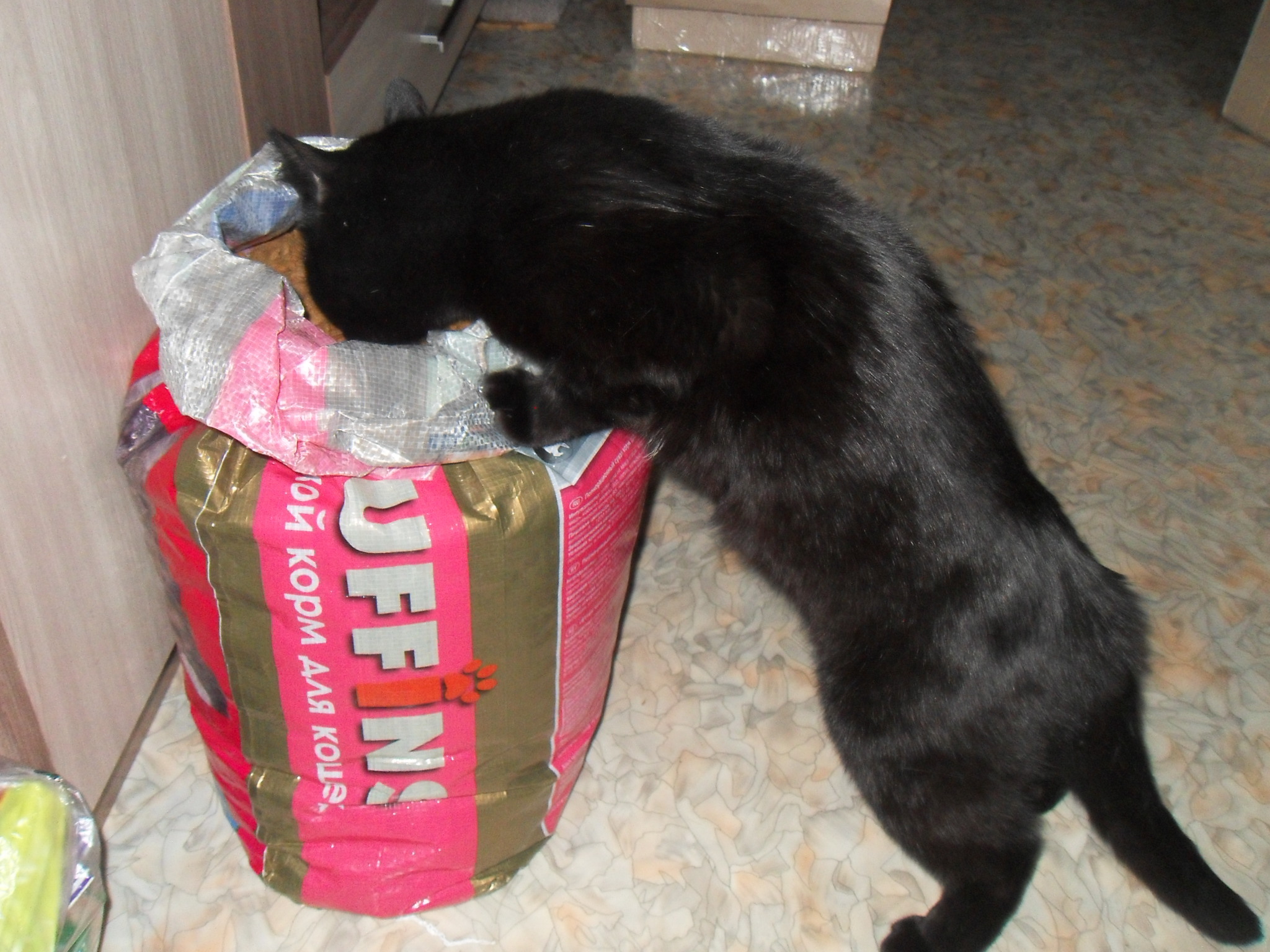 Фотография покупателя товара Сухой корм для кошек "Puffins" Мясное жаркое 10 кг - Фото 3