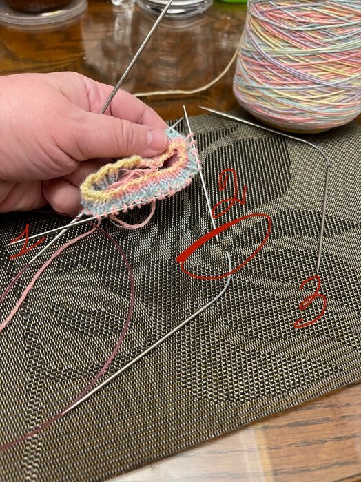 Фотография покупателя товара Спицы для вязания, чулочные, гибкие, d = 3,5 мм, 21 см, 3 шт - Фото 2