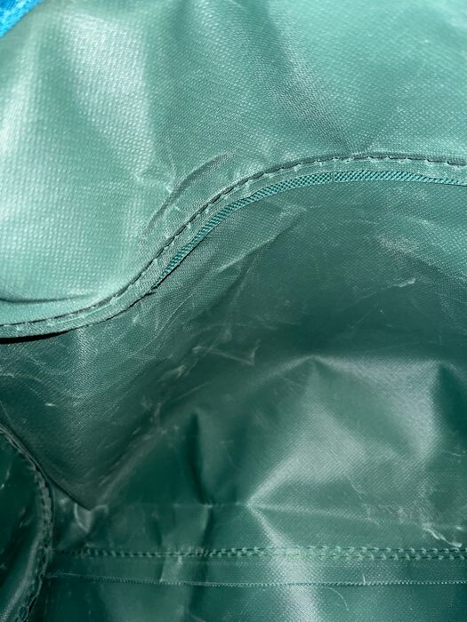 Фотография покупателя товара Сумка спортивная на молнии, наружный карман, цвет бирюзовый - Фото 3