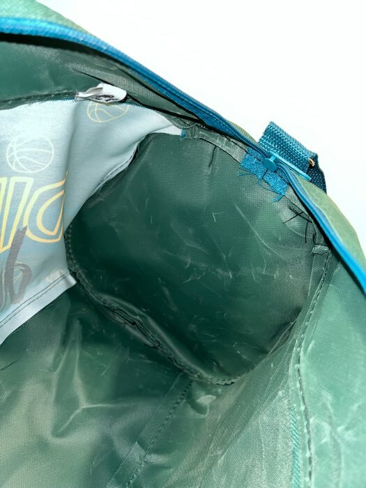 Фотография покупателя товара Сумка спортивная на молнии, наружный карман, цвет бирюзовый - Фото 2