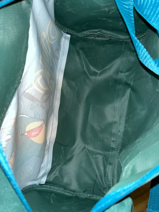 Фотография покупателя товара Сумка спортивная на молнии, наружный карман, цвет бирюзовый - Фото 1