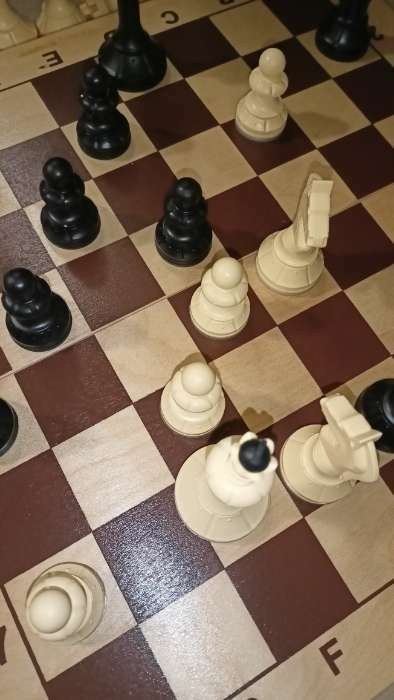 Фотография покупателя товара Шахматы гроссмейстерские, турнирные 43 х 43 см "Айвенго", король h-10.4 см, пешка-5.1 см - Фото 1