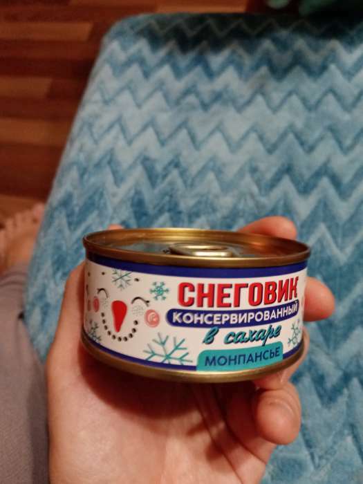 Фотография покупателя товара Монпансье «Снеговик консервированный»: со вкусом тутти-фрутти, 65 г