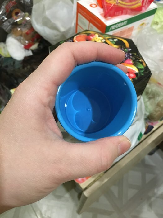 Фотография покупателя товара Кружка «Радуга» 180 мл, детская, пластиковая, цвет голубой - Фото 8