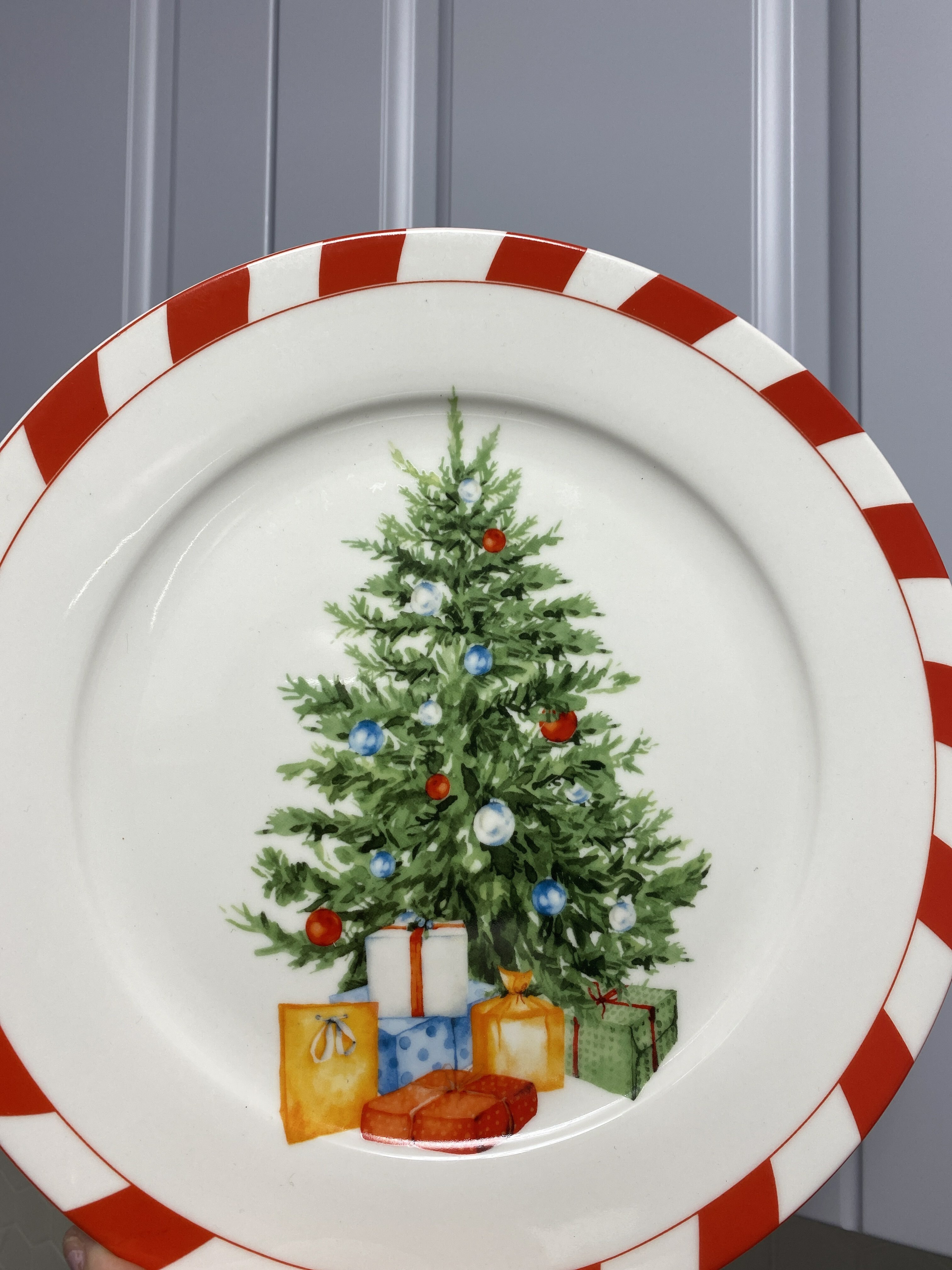 Фотография покупателя товара Тарелка обеденная Доляна «Новый год. Дед Мороз», d=27 см - Фото 2