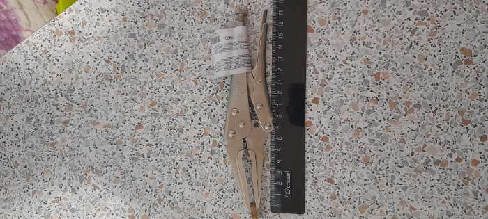 Фотография покупателя товара Клещи зажимные "Сибртех" 18423, ручной, удлиненный захват, 170 мм - Фото 2