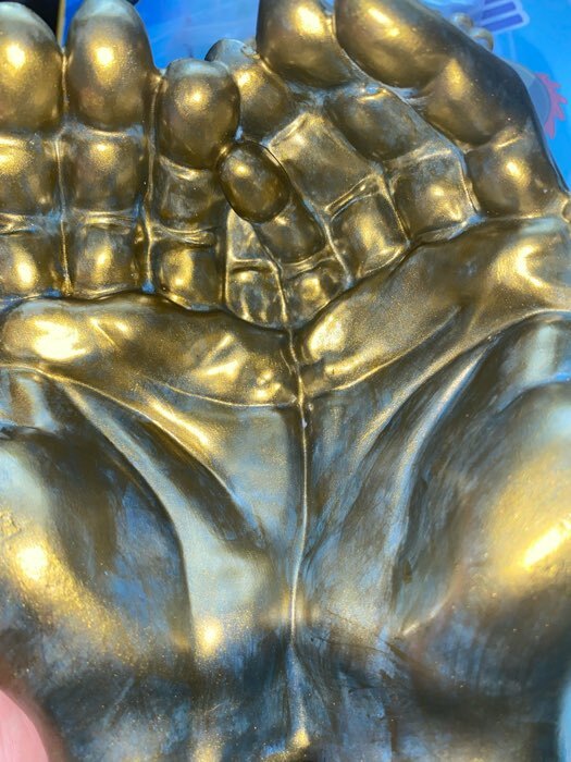 Фотография покупателя товара Подставка конфетница "Ладони" состаренное золото, 15х16х7см - Фото 5