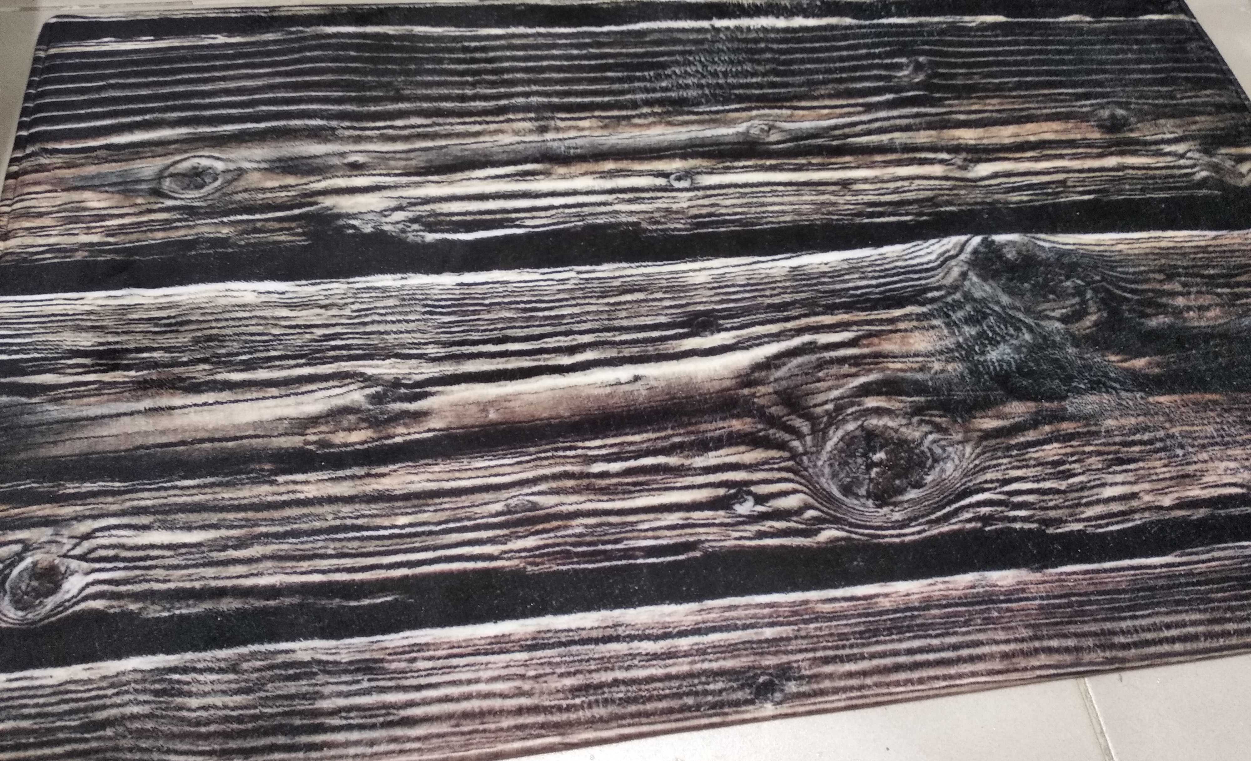 Фотография покупателя товара Коврик для ванной «Деревянная доска», 45×75 см - Фото 2