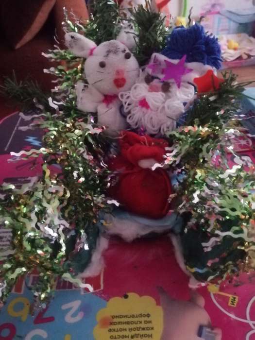 Фотография покупателя товара Новогодние Новогодние салфетки бумажные "Гармония цвета многоцветие. Дед Мороз", 24*24 см, 50 листов