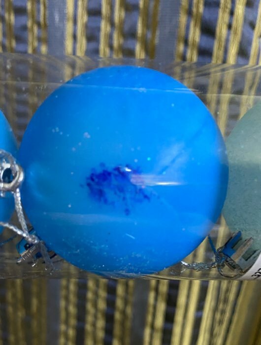 Фотография покупателя товара Набор шаров пластик d-6 см, 6 шт "Неон" голубой зелёный - Фото 4