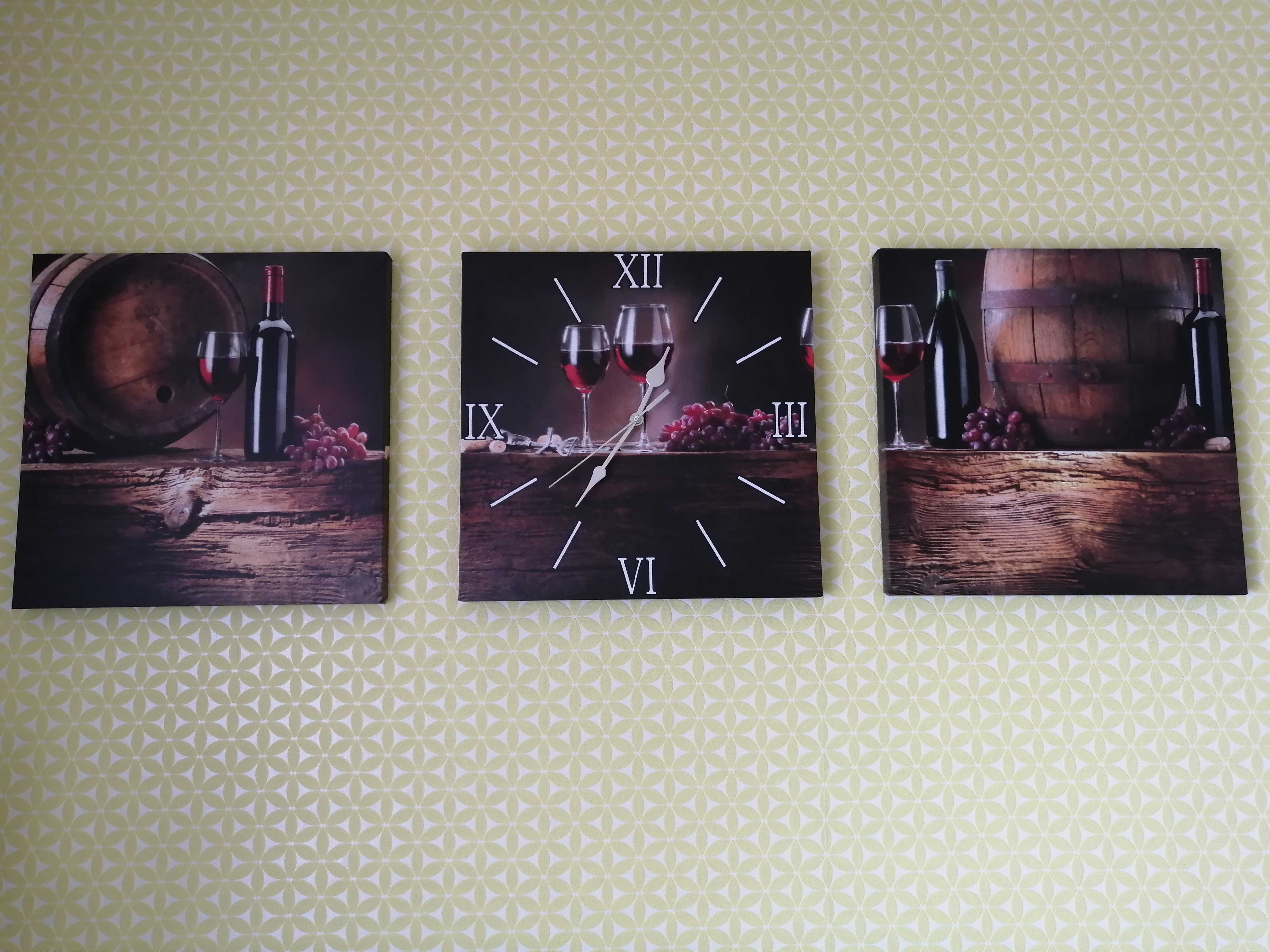 Фотография покупателя товара Часы настенные модульные, интерьерные "Вино", бесшумные, 35 х 110 см - Фото 2