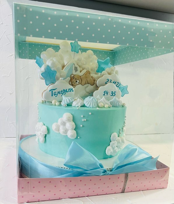 Фотография покупателя товара Коробка для торта, кондитерская упаковка, Have a nice day, 30 х 30 см - Фото 2