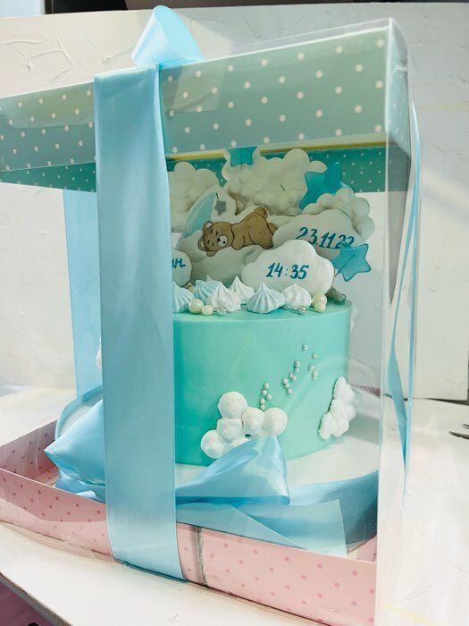 Фотография покупателя товара Коробка для торта, кондитерская упаковка, Have a nice day, 30 х 30 см - Фото 3