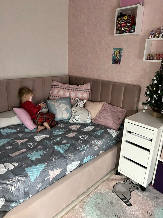 Фотография покупателя товара Покрывало LoveLife Евро макси «Елочки» 240×210 ±5 см, микрофайбер - Фото 5