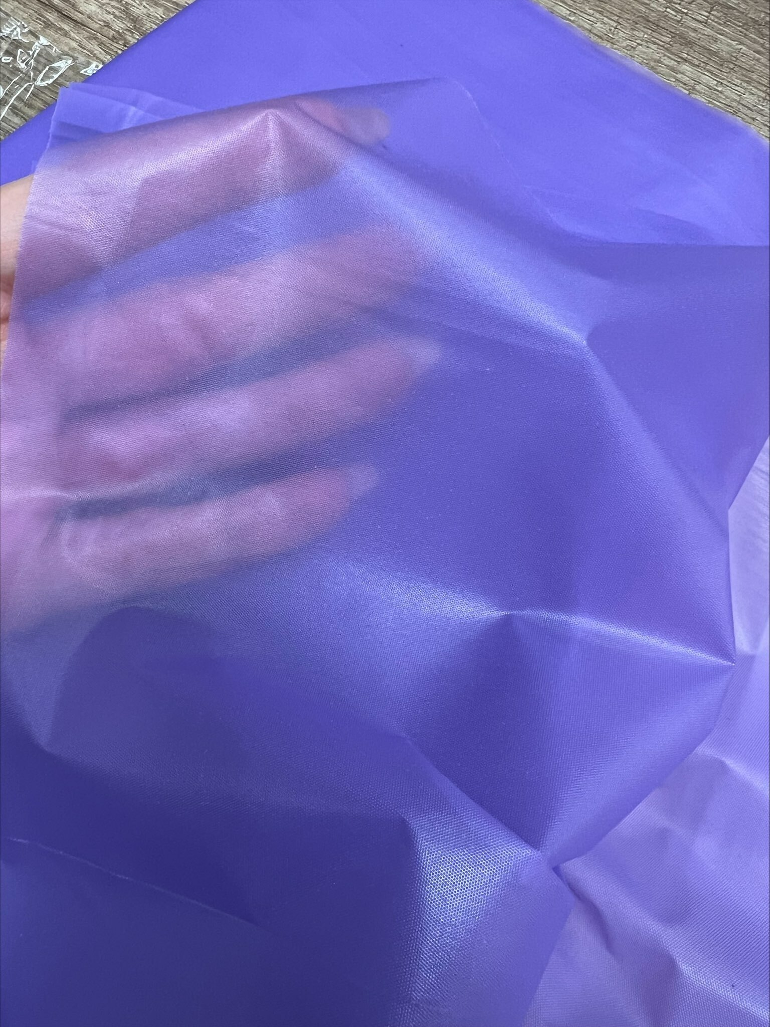 Фотография покупателя товара Скатерть для дачи Хозяюшка Радуга, цвет фиолетовый 137×274 см