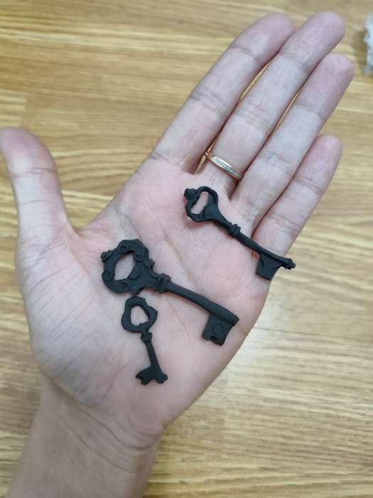 Фотография покупателя товара Молд Доляна «Три ключа», силикон, 6,5×1 см, цвет МИКС