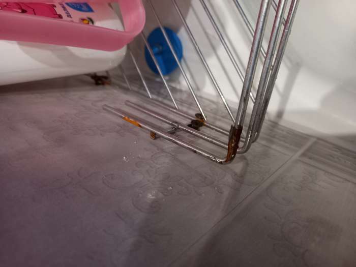 Фотография покупателя товара Полка для ванной угловая 4-х ярусная, 20,5×20,5×72 см, цвет хром - Фото 3