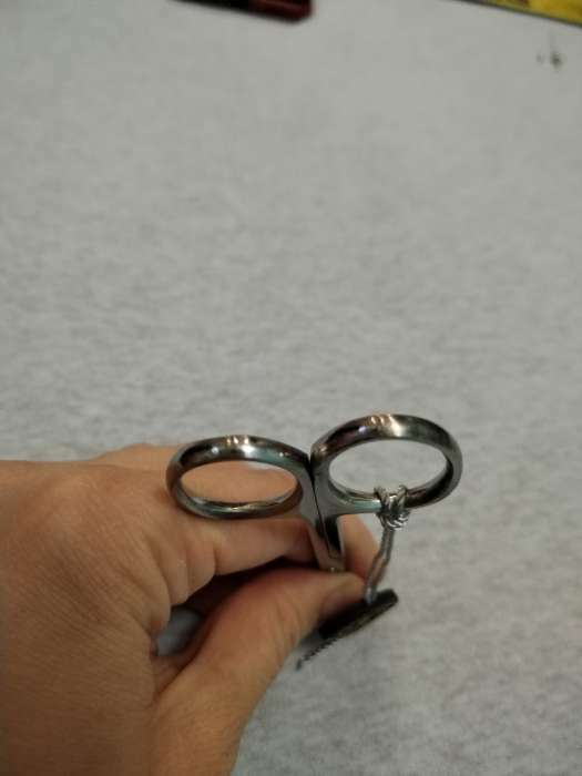 Фотография покупателя товара Ножницы маникюрные, загнутые, 9,5 см, на блистере, цвет серебристый, В-128-S-SH - Фото 5