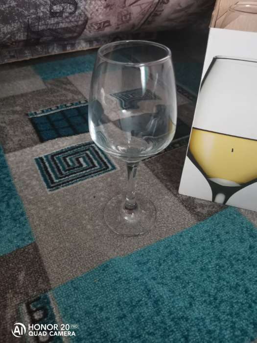Фотография покупателя товара Набор стеклянных бокалов для вина Isabella, 350 мл, 6 шт - Фото 2