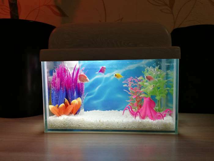 Фотография покупателя товара Растение искусственное аквариумное, 18 х 10 х 11,5 см, красно-фиолетовый - Фото 1