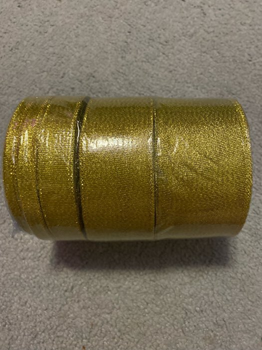 Фотография покупателя товара Лента парчовая, 6 мм, 23 ± 1 м, цвет золотой - Фото 13