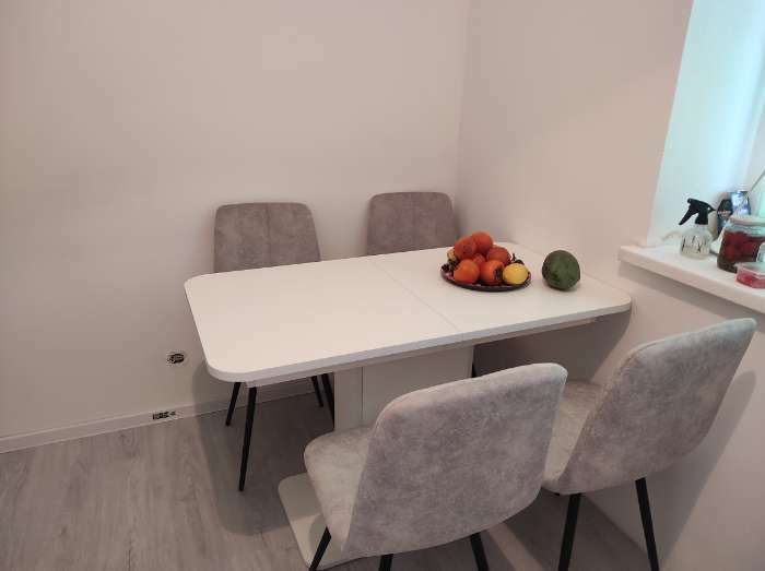 Фотография покупателя товара Стол обеденный раскладной «СО–3», 1200(1500)х650×756 мм, цвет белый/белый - Фото 2