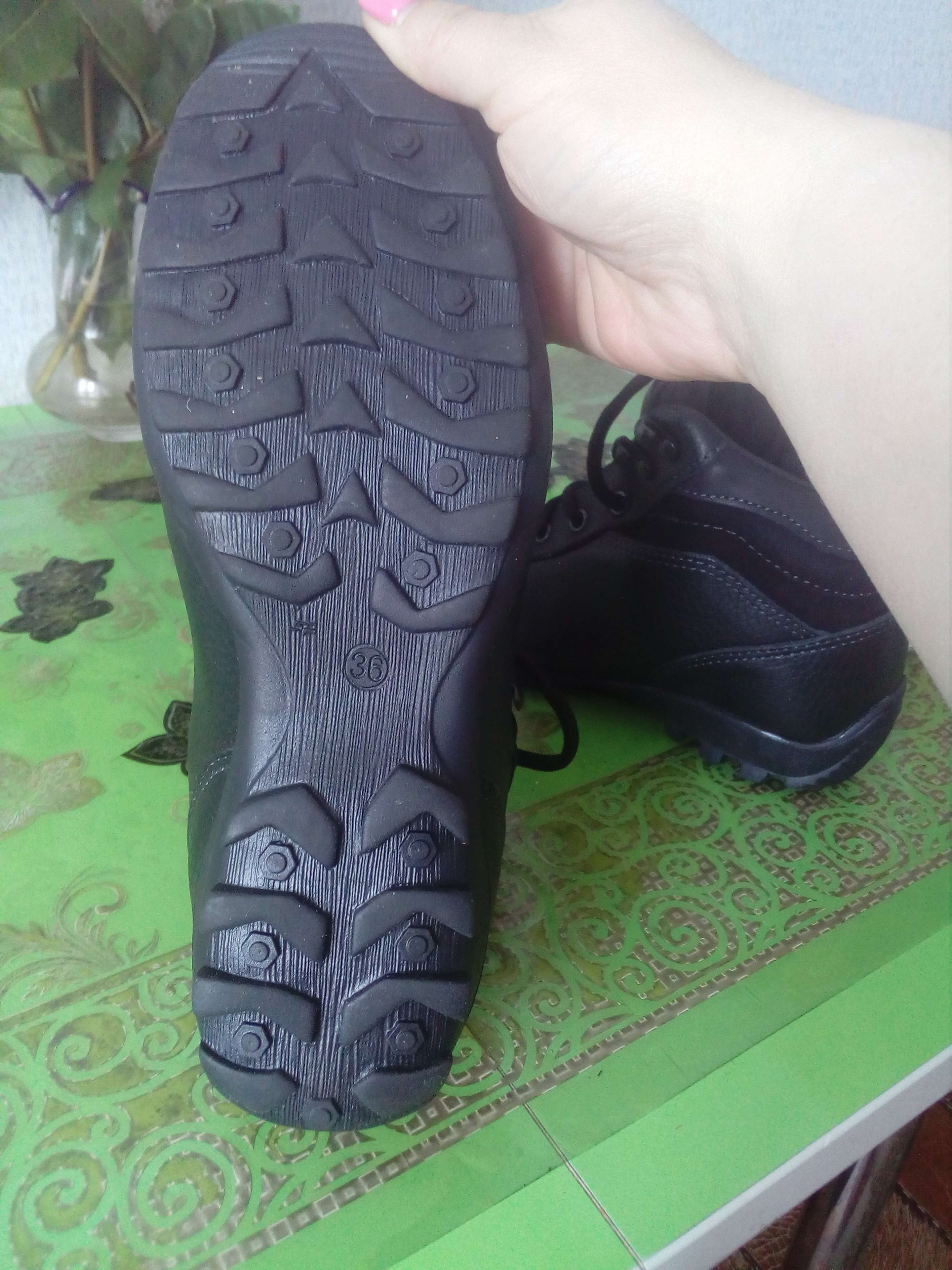 Фотография покупателя товара Ботинки TREK Спринт 93-01 мех (черный) (р.39) - Фото 2