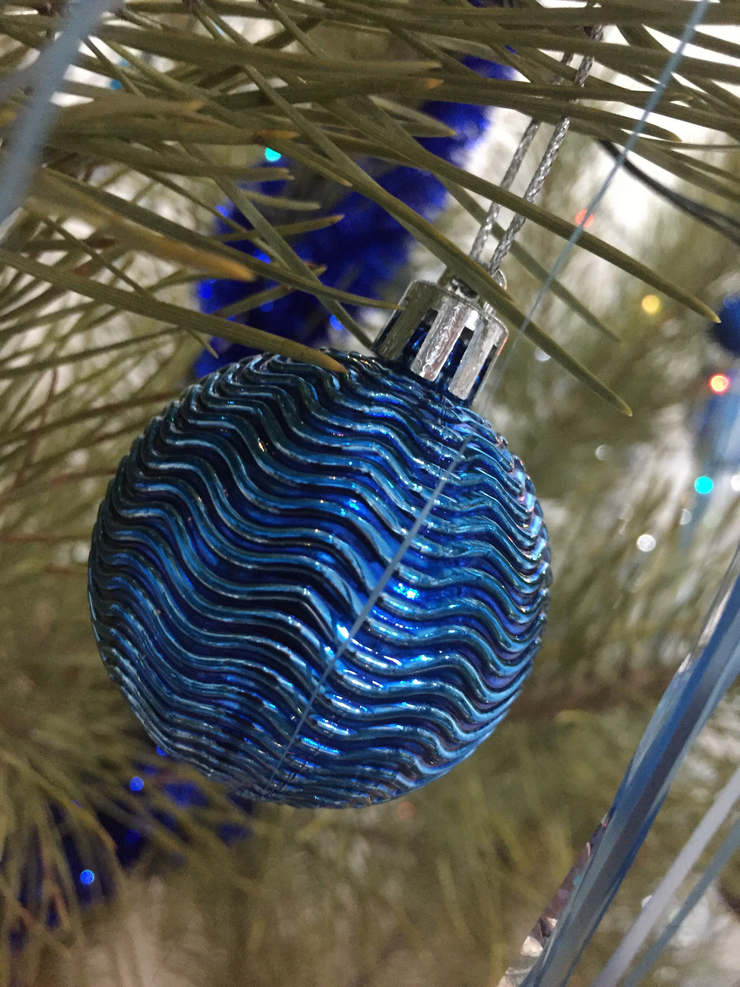 Фотография покупателя товара Набор шаров пластик d-5 см, 6 шт "Волна" синий - Фото 2