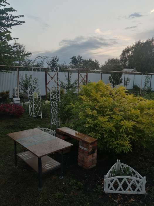 Фотография покупателя товара Арка садовая, разборная, 230 × 125 × 36,5 см, металл, зелёная - Фото 3