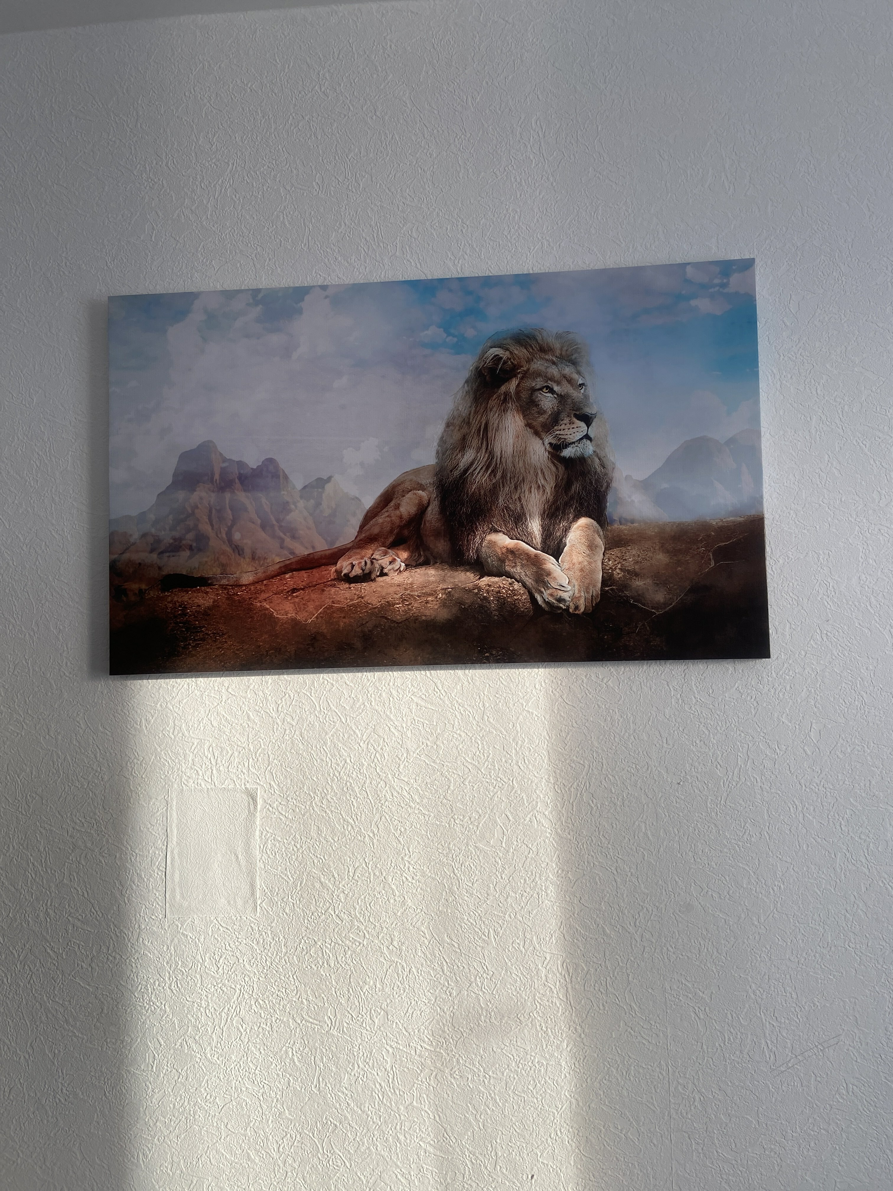 Фотография покупателя товара Картина на холсте "Король лев" 60*100 см - Фото 1