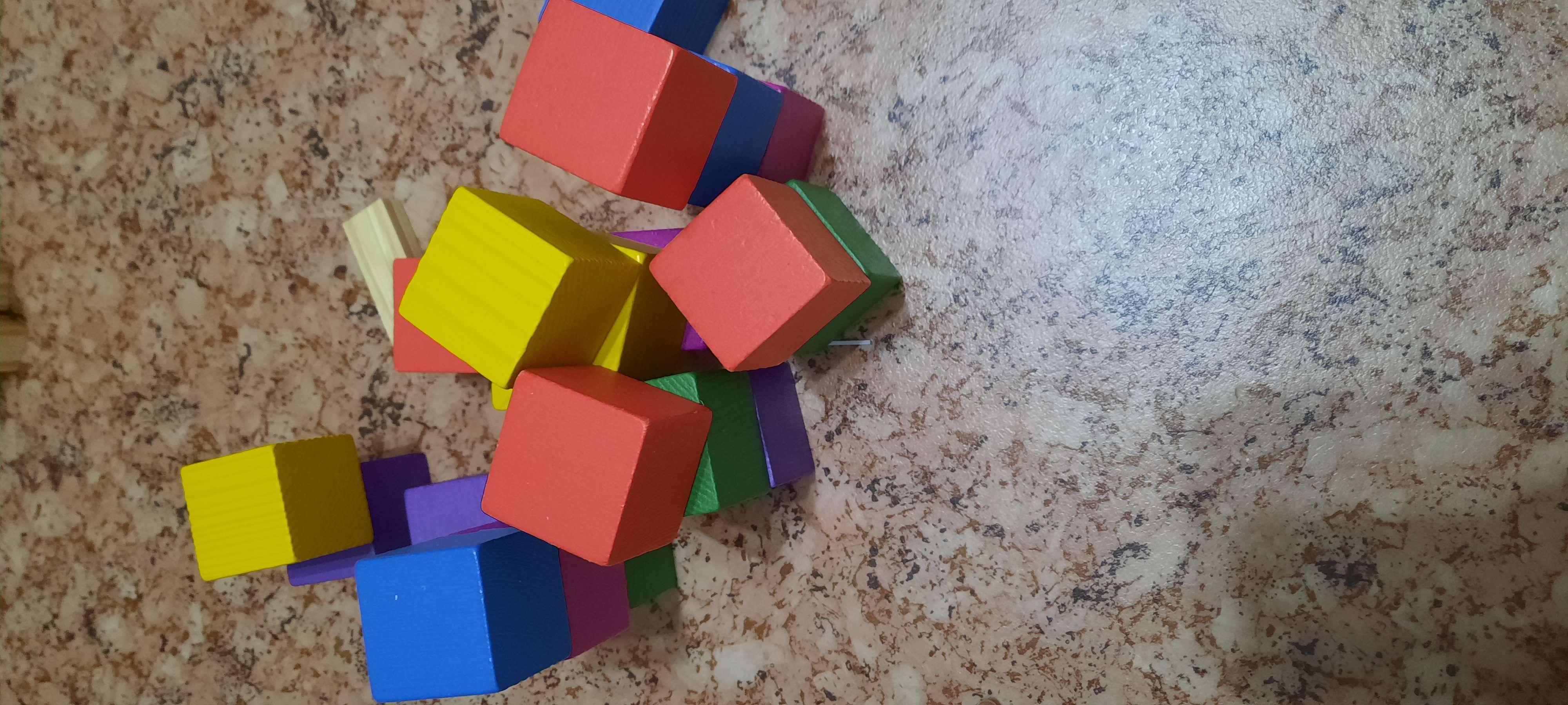 Фотография покупателя товара Кубики «Цветные» 20 элементов - Фото 1