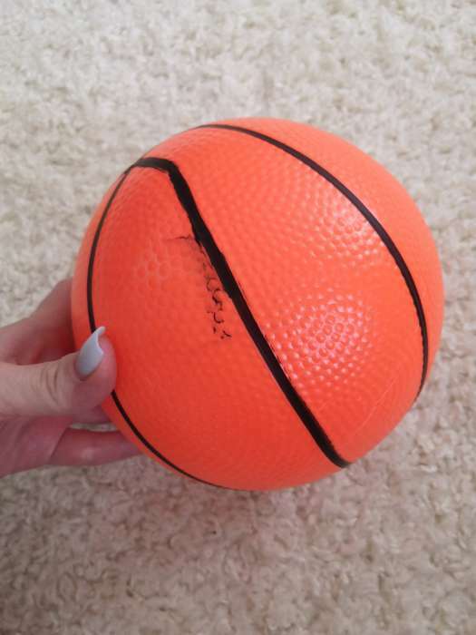 Фотография покупателя товара Мяч детский «Баскетбол», d=16 см, 70 г, цвет МИКС