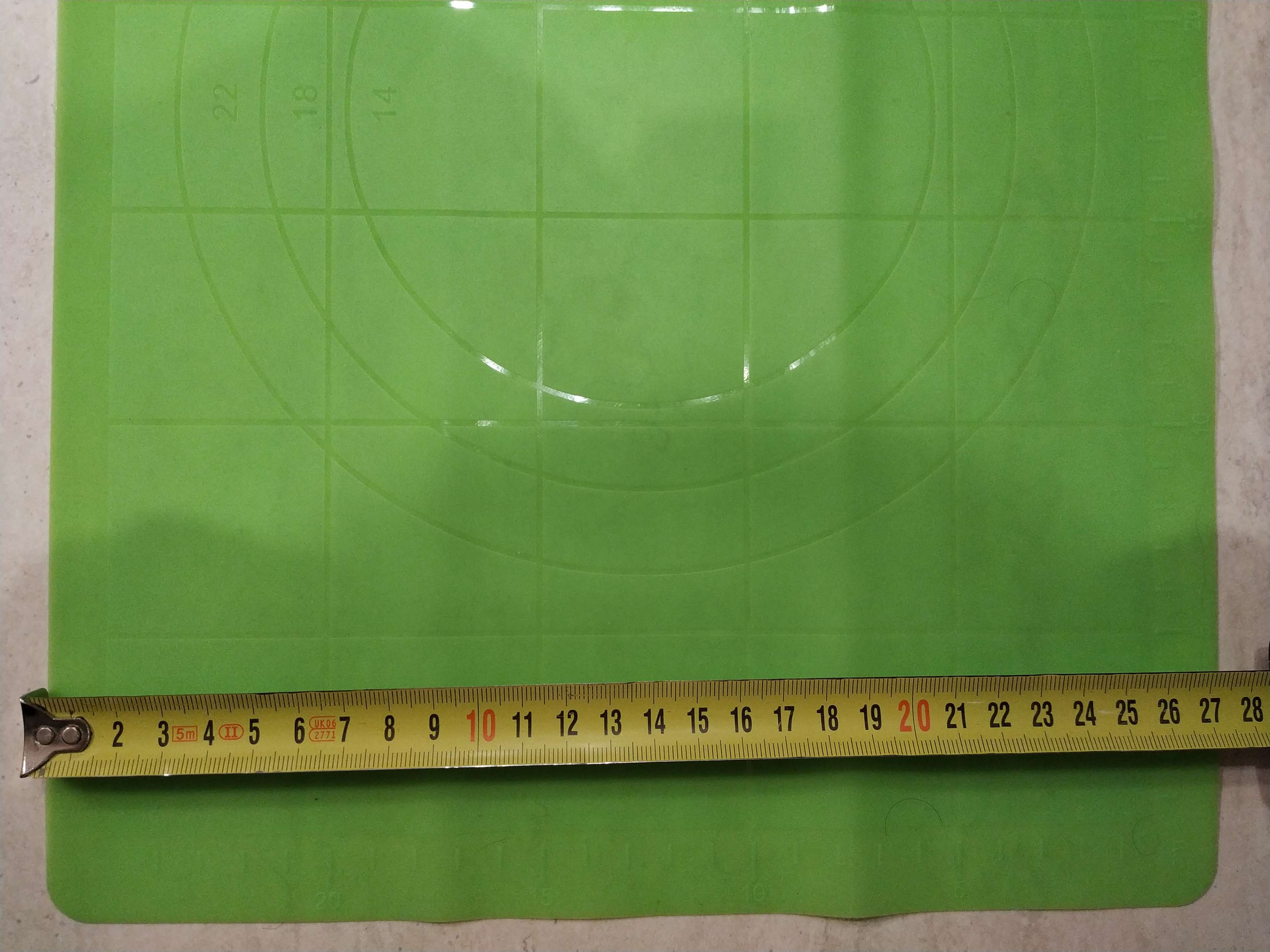 Фотография покупателя товара Коврик с разметкой Доляна «Буссен», силикон, 38×28 см, цвет МИКС - Фото 13