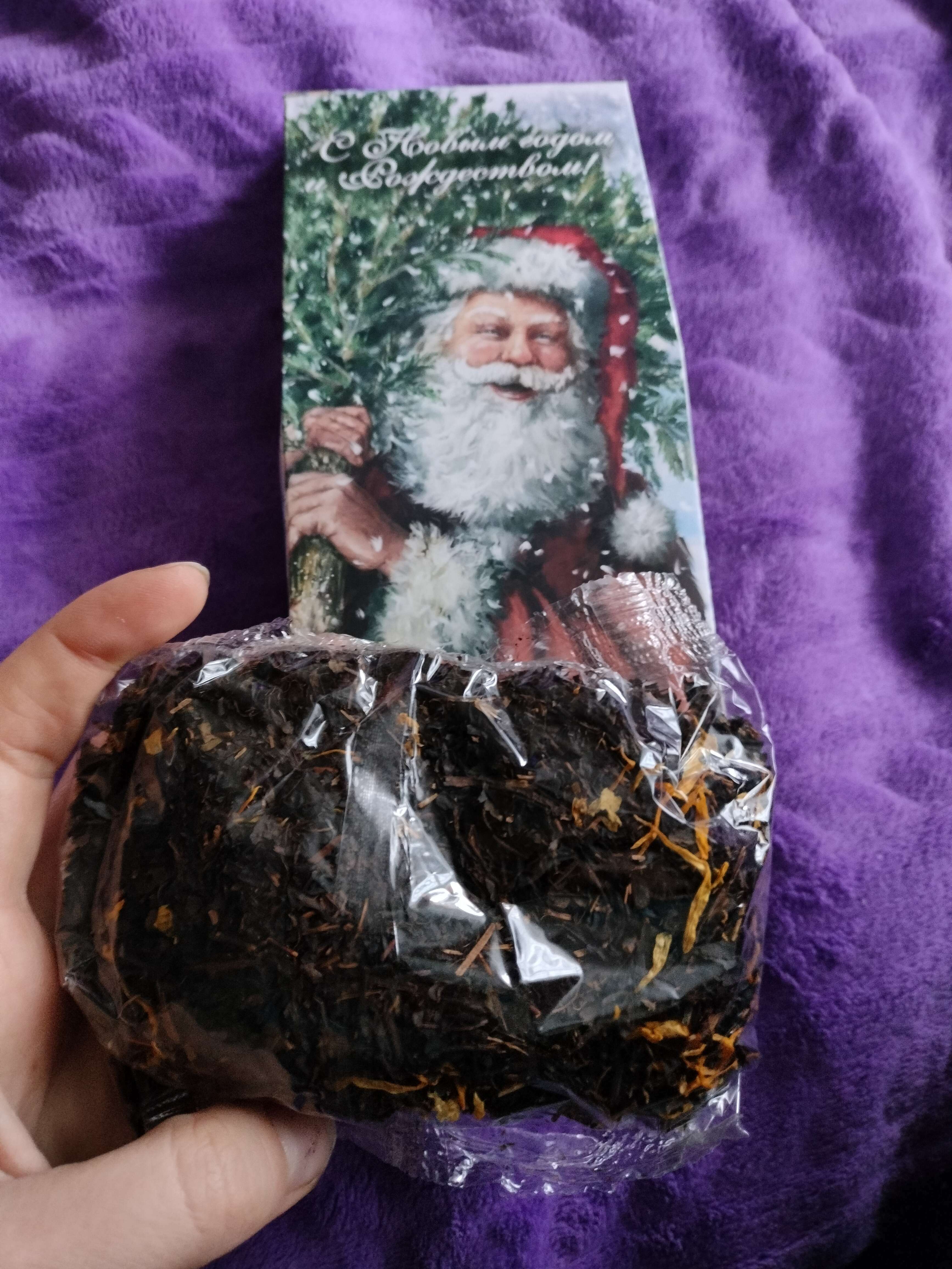 Фотография покупателя товара Чай чёрный "Санта Клаус" с кусочками фруктов, 50 г