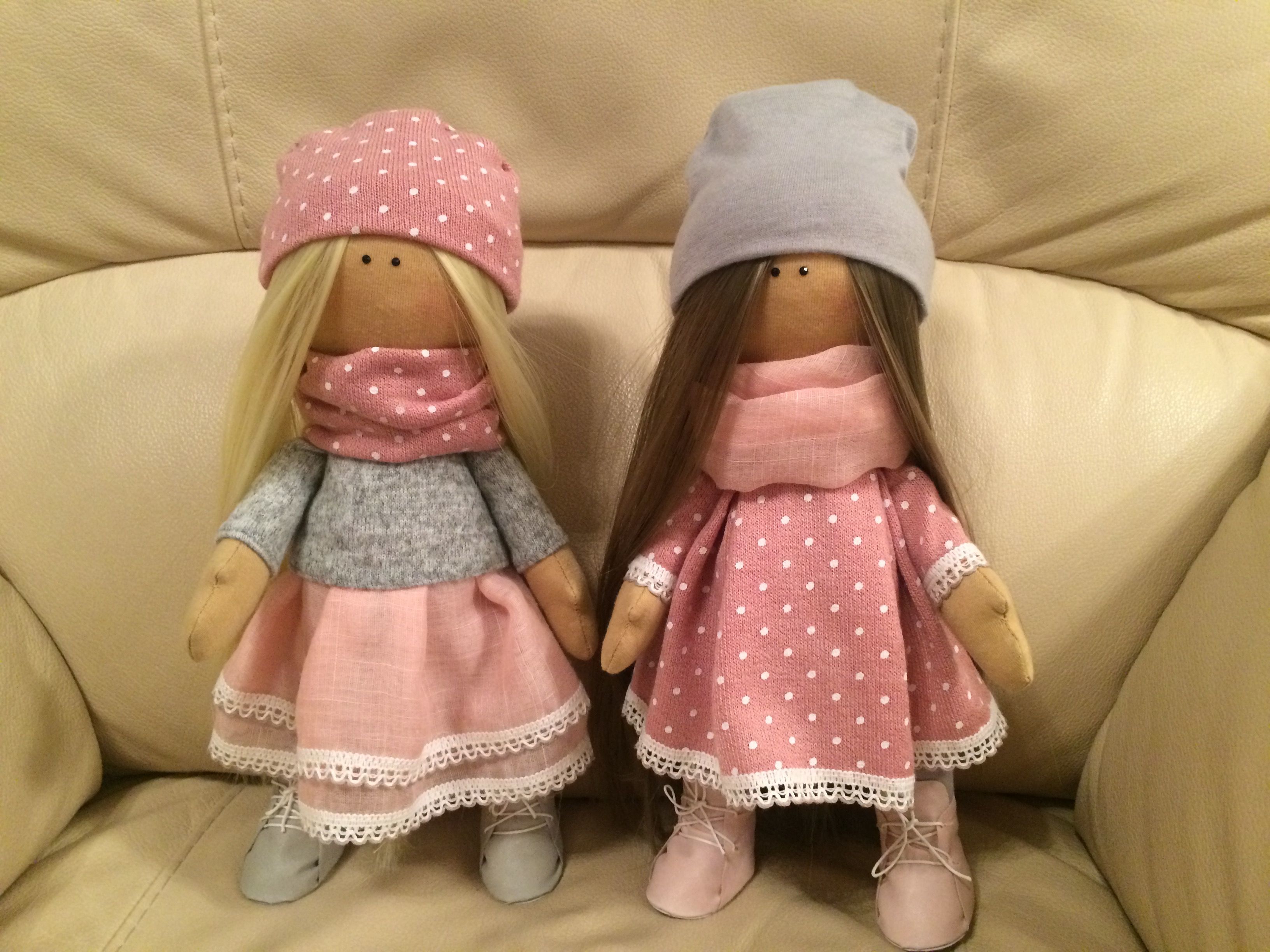 Фотография покупателя товара Набор для шитья. Интерьерные куклы «Подружки Вики и Ники», 30 см - Фото 18
