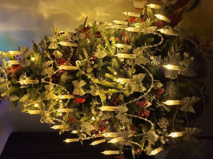 Фотография покупателя товара Гирлянда «Нить» 6 м с насадками «Свечи на прищепке», IP20, тёмная нить, 30 LED, свечение тёплое белое, 220 В - Фото 22