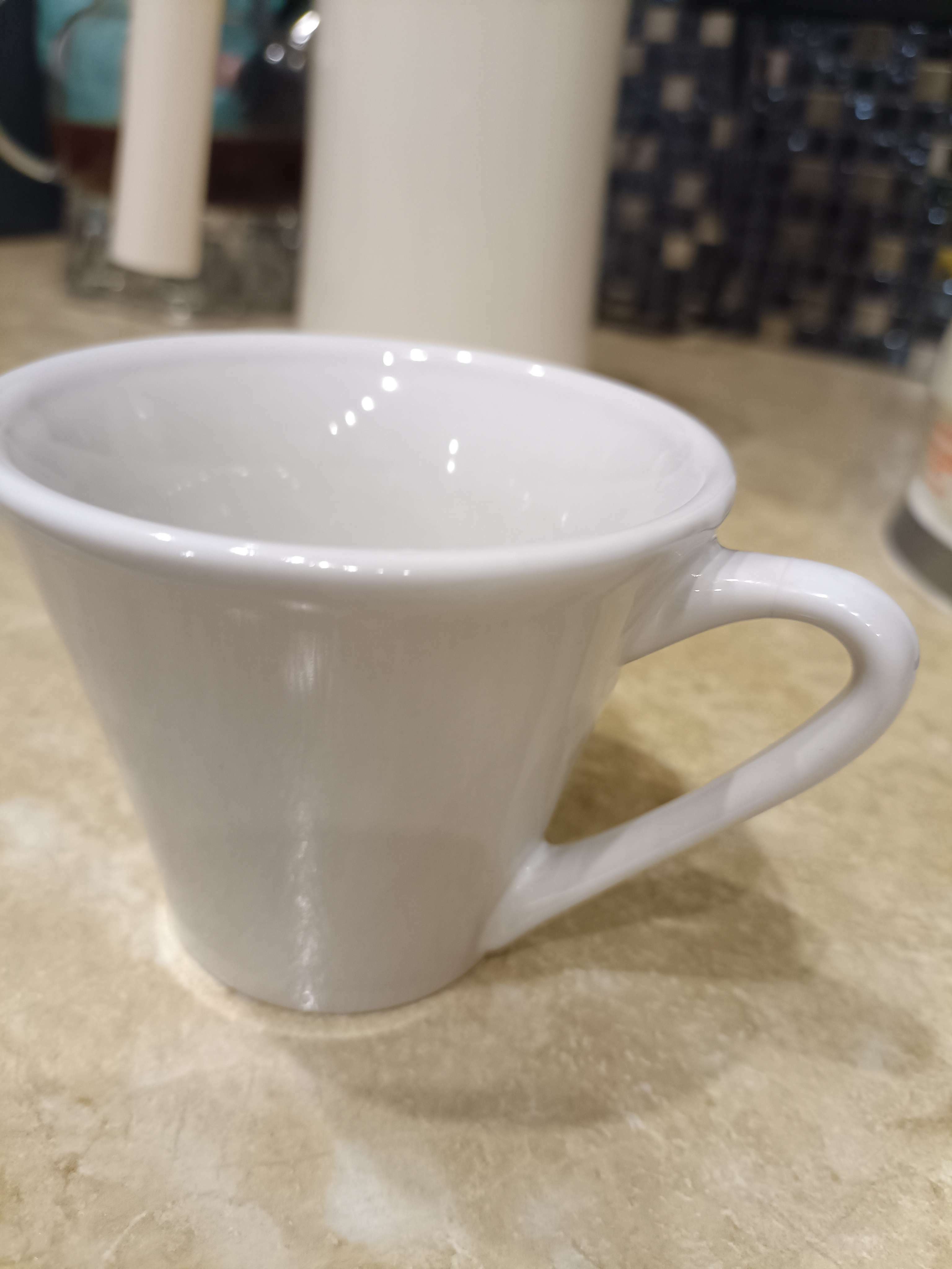 Фотография покупателя товара Кружка керамическая Доляна Coffee break, 180 мл, цвет белый