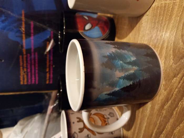 Фотография покупателя товара Кружка - хамелеон Доляна «Таинственная лиса», 350 мл, керамика, небольшие дефекты - Фото 3