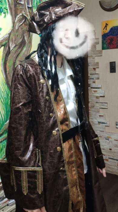 Фотография покупателя товара Карнавальный костюм для взрослого «Капитан Джек Воробей», р. 52, рост 182 см - Фото 1