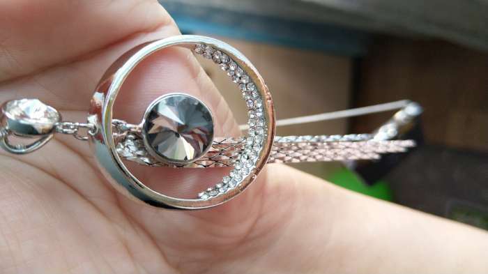 Фотография покупателя товара Кулон на цепочке «Юпитер», серый в серебре, 72 см - Фото 1