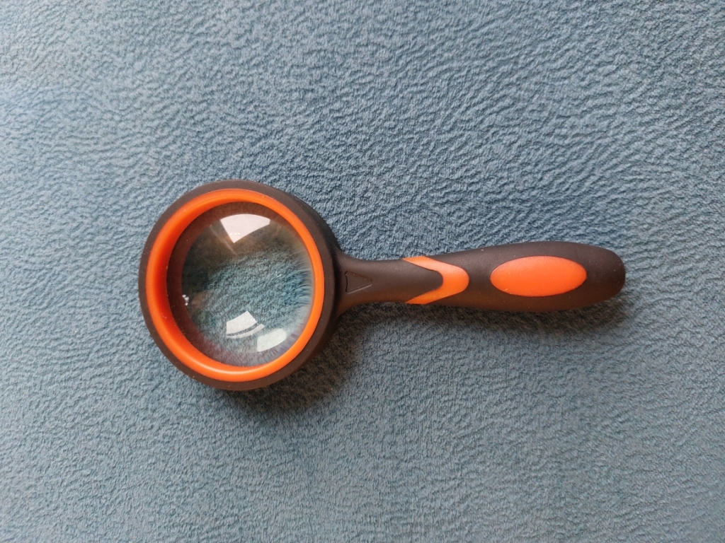 Фотография покупателя товара Лупа классическая, прорезиненный корпус 8х, d=6.5 см - Фото 4